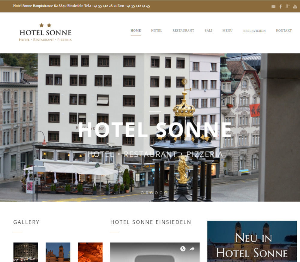 Hotel Sonne アインジーデルン エクステリア 写真